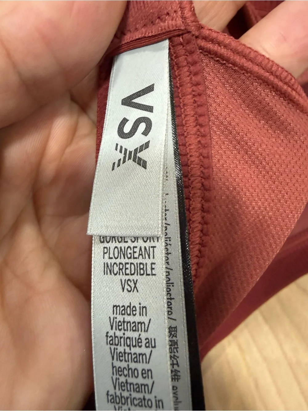 VSX Racerback Molded Sports Bra - Brick Red